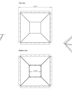 Bottom 60deg f/Silo Type 90 galv. M&M